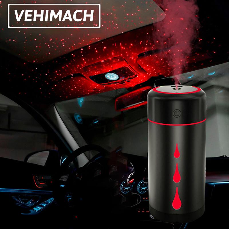 Máy Tạo Độ Ẩm Phun Sương Tinh Máy Khuếch Tán Tinh Dầu 300Ml Phun Sương Tạo USB Thấp Decibel Tắt Tiếng Máy Phun Sương Tạo Độ Ẩm Đầy Sao Bầu Khí Quyển Ánh Sáng