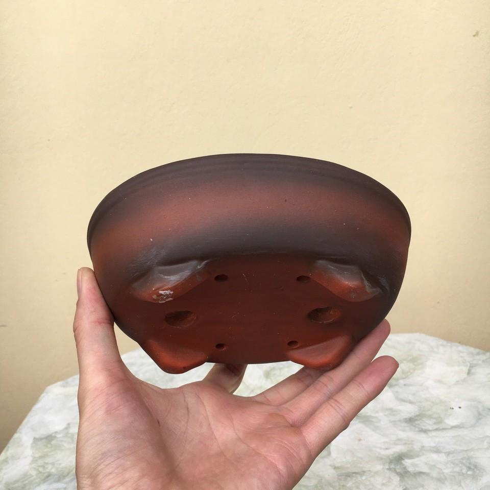 Chậu bonsai Chữ nhật mini đất nung gốm Bát tràng 1 size BM-80