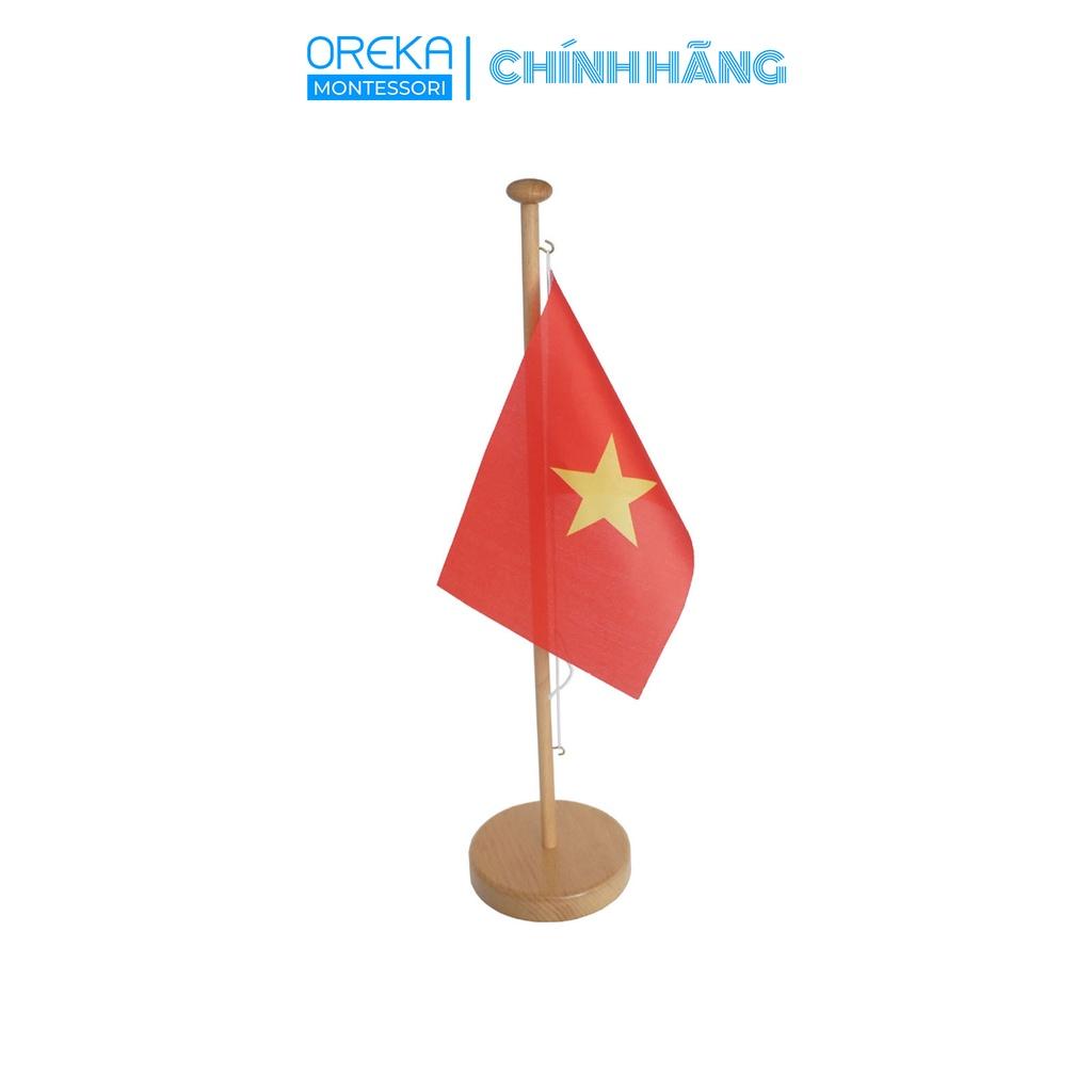 Đồ chơi trẻ em Oreka Montessori Cột cờ Việt Nam - 07702VN