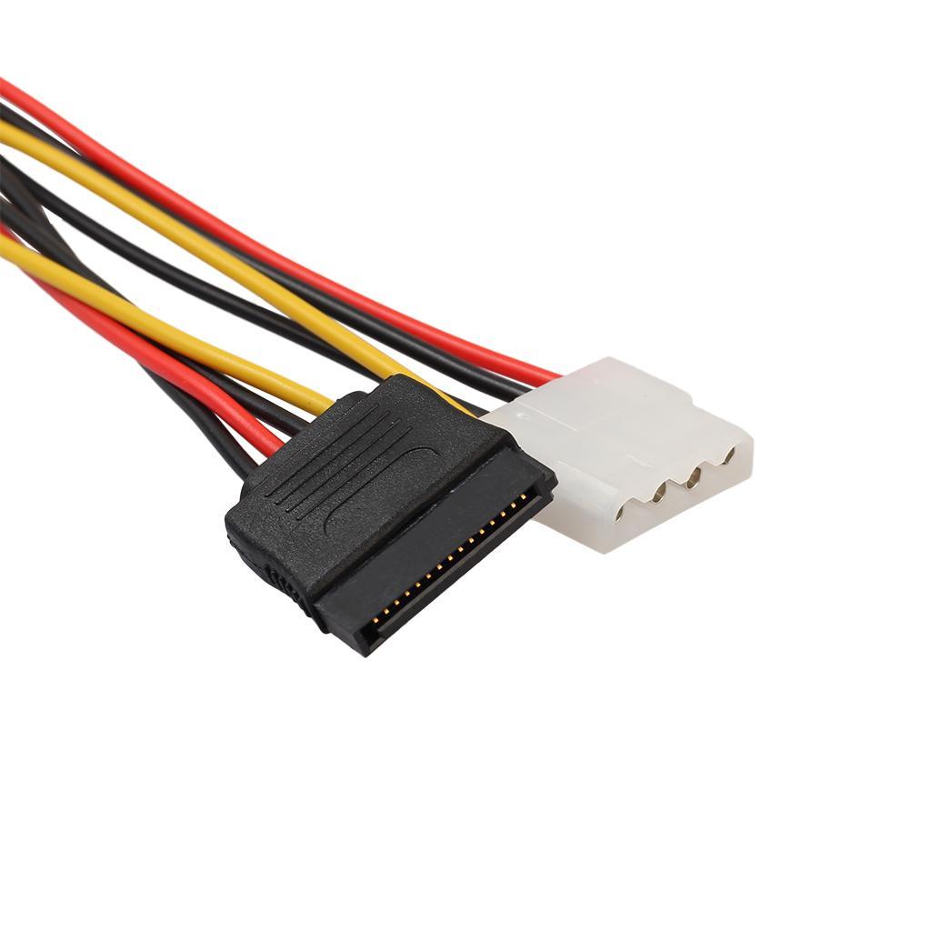 15-Pin Serial SATA Male to 15-pin /LP4 Female Power Cable For IDE Hard Drive