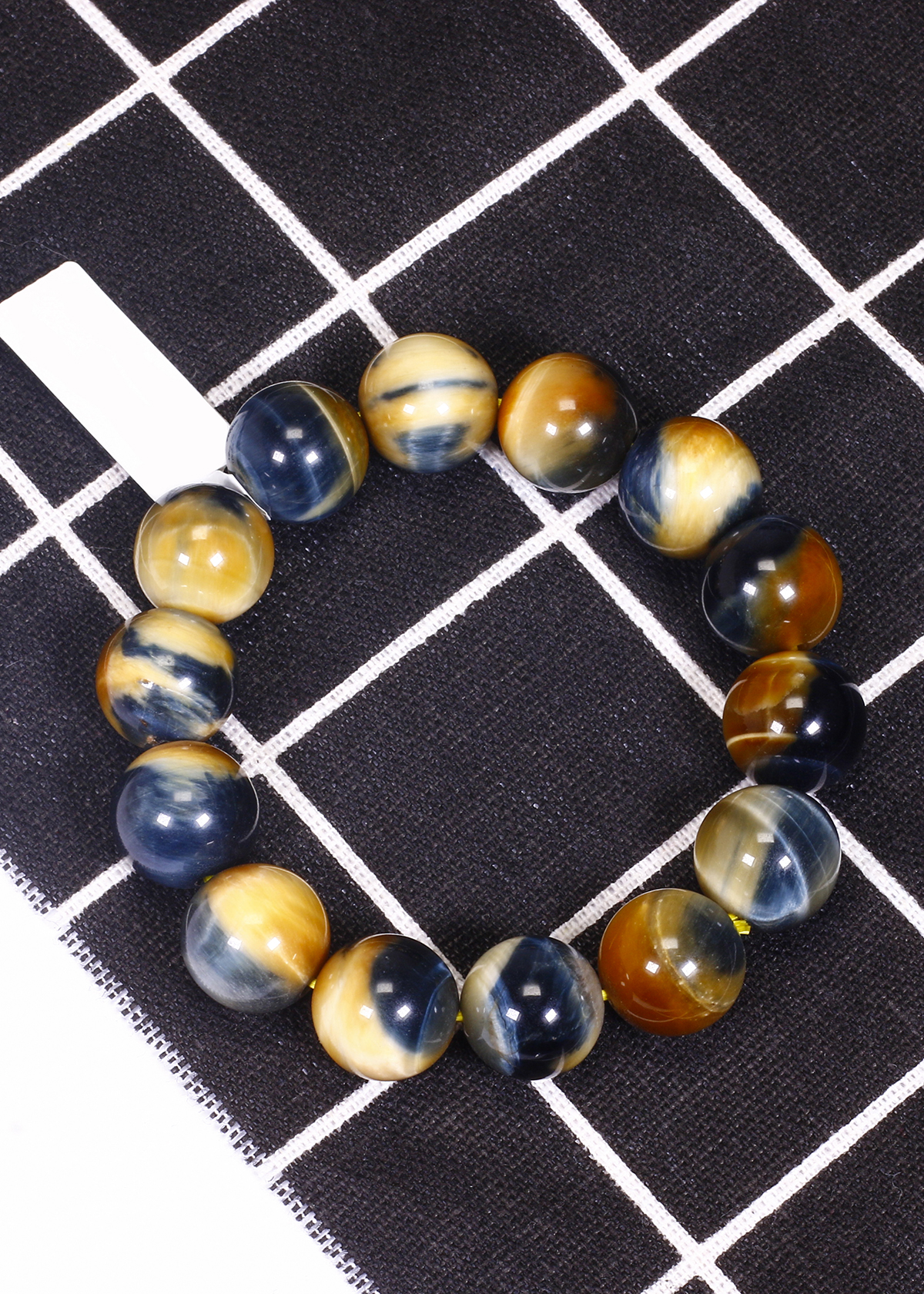 Vòng tay đá mắt hổ vàng xanh mệnh thổ, kim , mộc - Ngọc Quý Gemstones