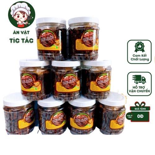 Me Lào Sấy Kèm Muối Tôm Loại 1 Hủ 500G Hiệu Quyền Thịnh Siêu Ngon - Me Lào Tách Vỏ Sấy Mộc