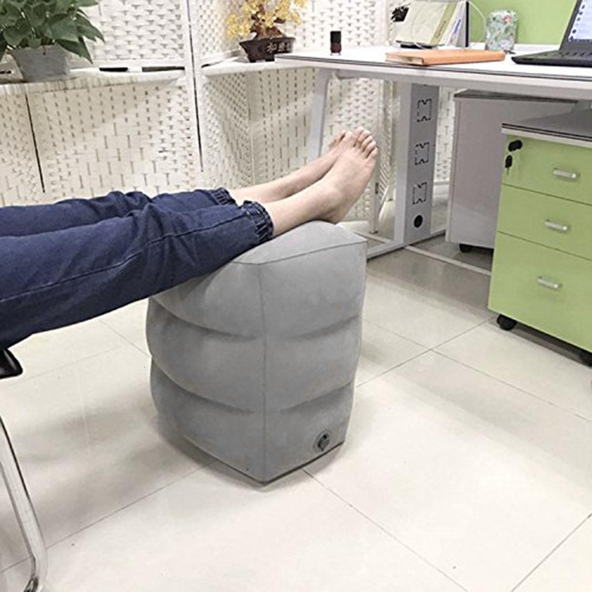 Mới Nhất Nóng Hữu Ích Bơm Hơi Di Động Du Lịch Để Chân Gối Máy Bay Xe Máy Bay Huấn Luyện Trẻ Em Chuyến Bay Ngủ Chân Miếng Lót
