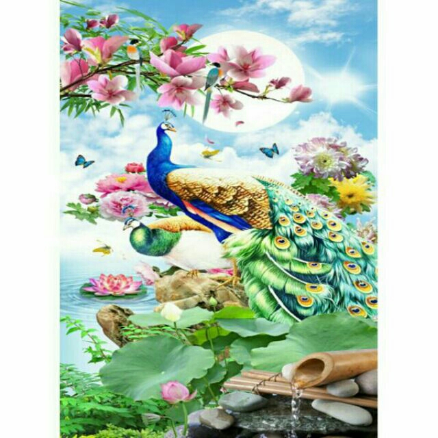 Tranh đính đá phu thê viên mãn LV303