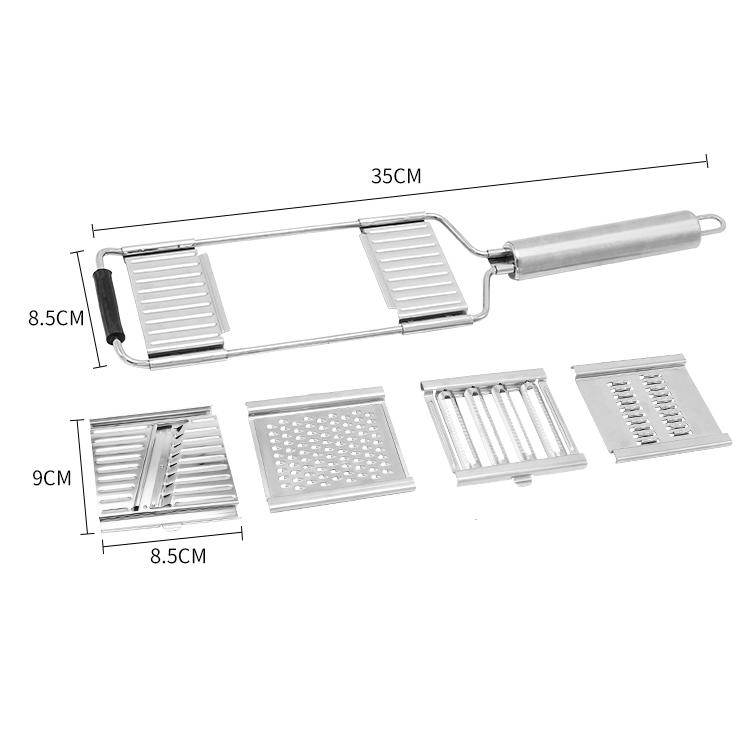 4 In1 Xay Cắt Inox Đa Năng Máy Thái Có Thể Tháo Rời Cắt Lát Dao Rau Và Trái Cây Dao Gọt Vỏ Bếp Phụ Kiện
