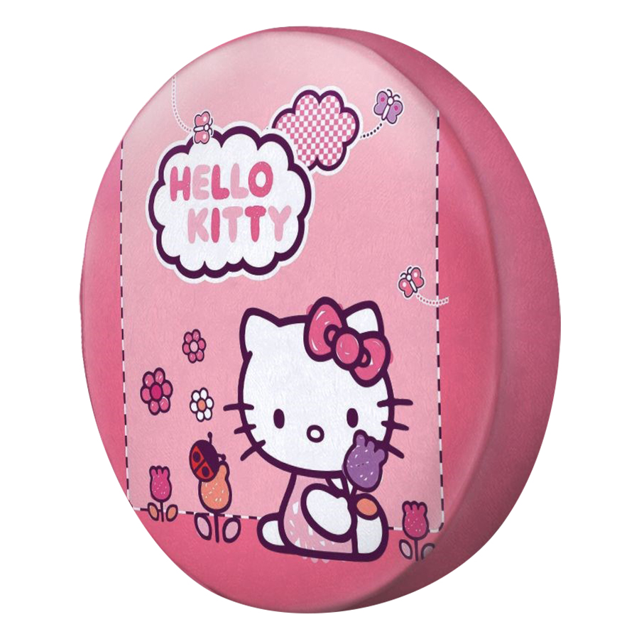 Gối Ôm Tròn Hello Kitty Vườn Hoa Và Bướm - GOCT021