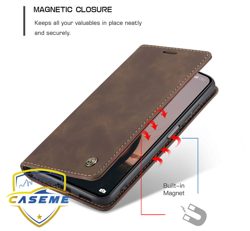Bao da dạng ví chính hãng Caseme dành cho Xiaomi Mi 11 Lite - Hàng Nhập Khẩu