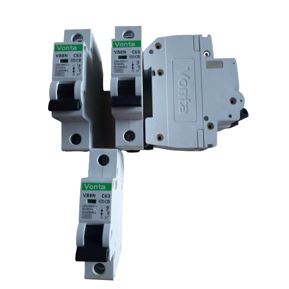 HỘP 12 CÁI CẦU DAO AN TOÀN 1 CỰC 40A/ 63A HIỆU VONTA , DỄ SỬ DỤNG