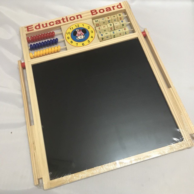 Bảng Ghép Nam Châm 2 Mặt Bằng Gỗ Giúp Bé Học Chữ Và Số (Education Board)