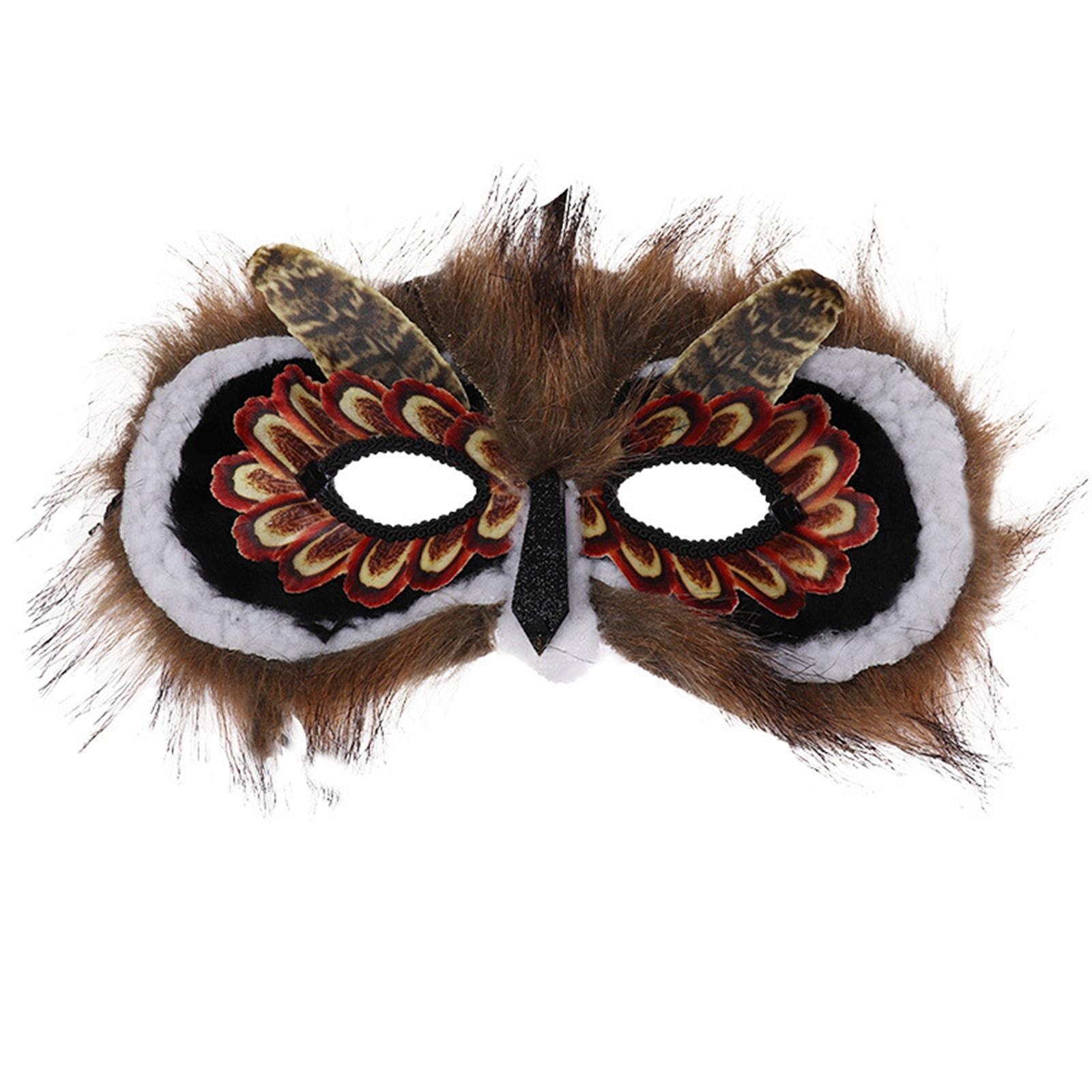 Creative Animal Owl Mask Wings, Cosplay Role Play Costume Face Cover for Performance Festival Girls Fancy Dress Men