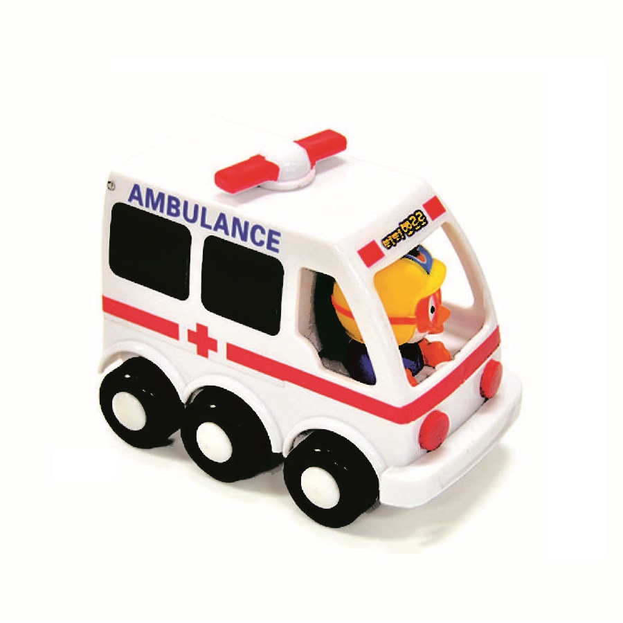 Combo 2 Xe Cứu Hỏa Và Cứu Thương Pororo (Fire Truck and Ambulane) PRM21038180 Nhập Khẩu Từ Hàn Quốc