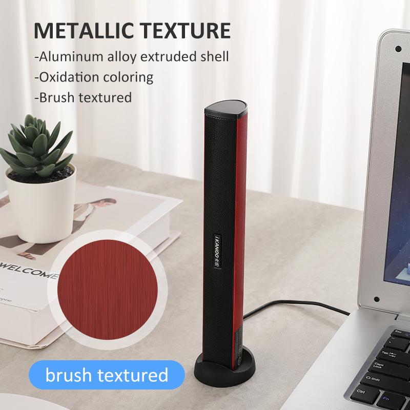 Loa máy tính xách tay USB có dây với hộp âm thanh subwwofer cho máy tính steoreo lounderspeaker trình điều khiển miễn phí Kênh kép màu: màu đen