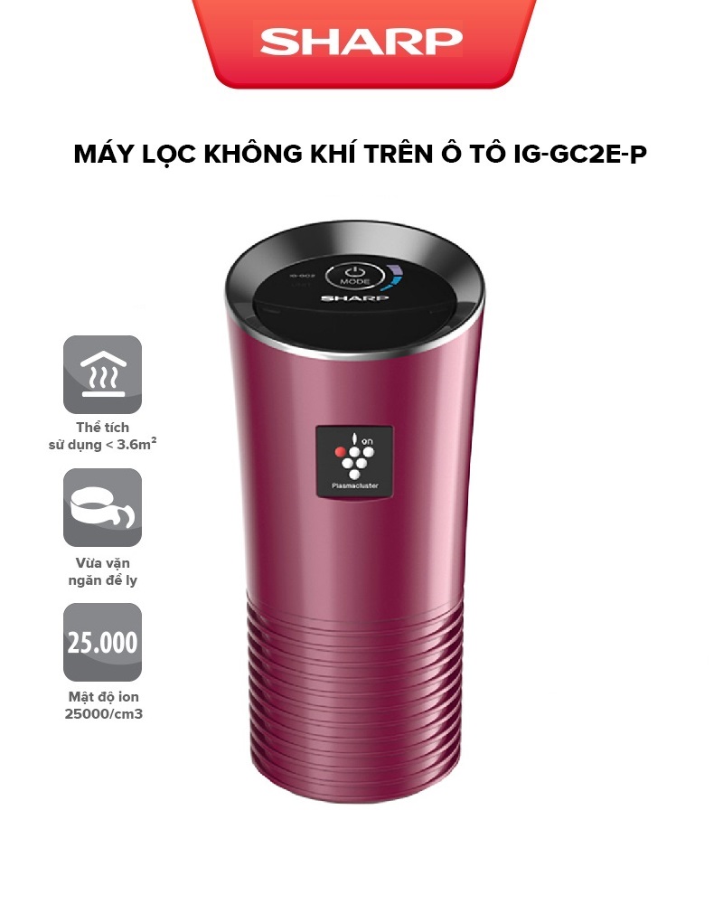 Máy Lọc Không Khí Cho Xe Hơi Sharp IG-GC2E-P Hàng chính hãng