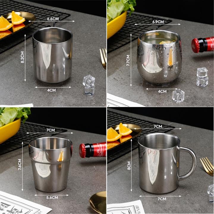 Ly Inox Uống Soju Thức Uống Có Cồn Nhìu Size Và Kích Cỡ Từ 75ml Đến 160ml BXG-112 BXG-112
