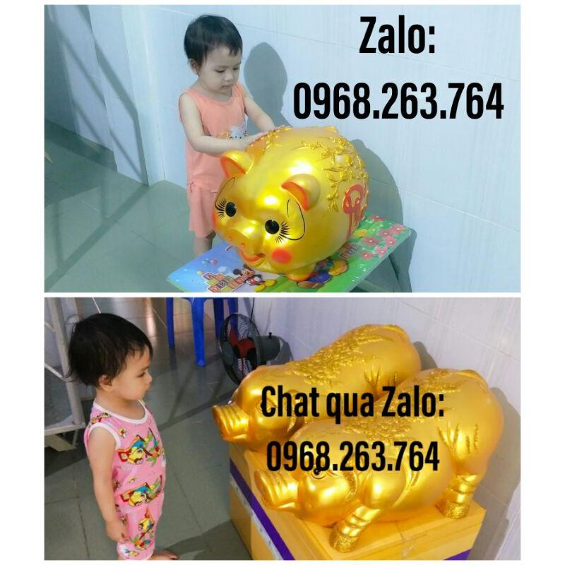 Lợn đất, lợn đất tiết kiệm, lợn đất khổng lồ, lợn đất tài lộc, heo đất khổng lồ dài 60cm