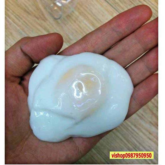 Đồ chơi GUDETAMA SLIME hình quả trứng gà trắng cực ngộ nghĩnh có lòng đỏ mochi