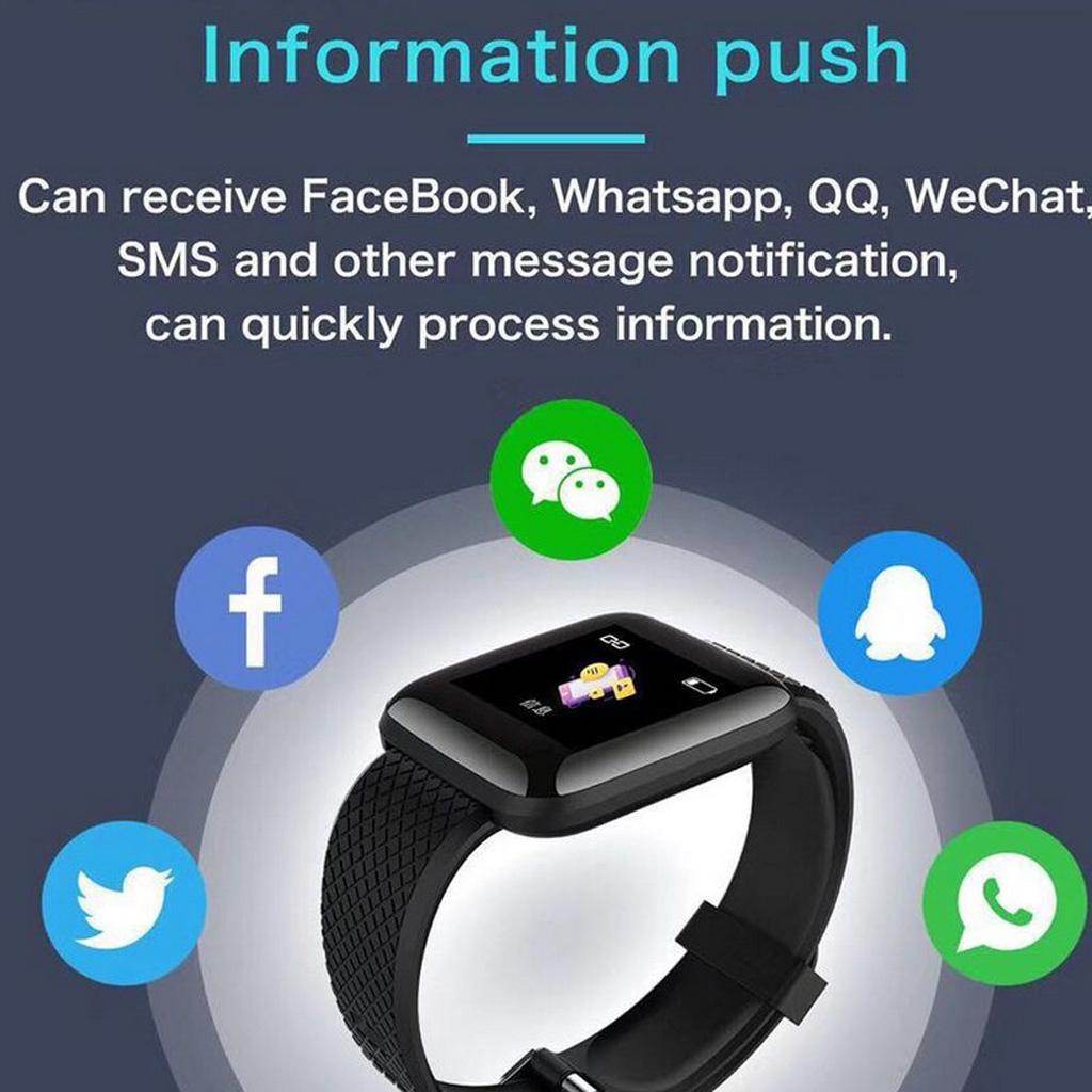 Fitness Tracker Color Screen Sport Smart Watch, Activity Tracker with Heart Rate Blood Pressure Calories Pedometer Sleep Monitor Call/SMS Remind