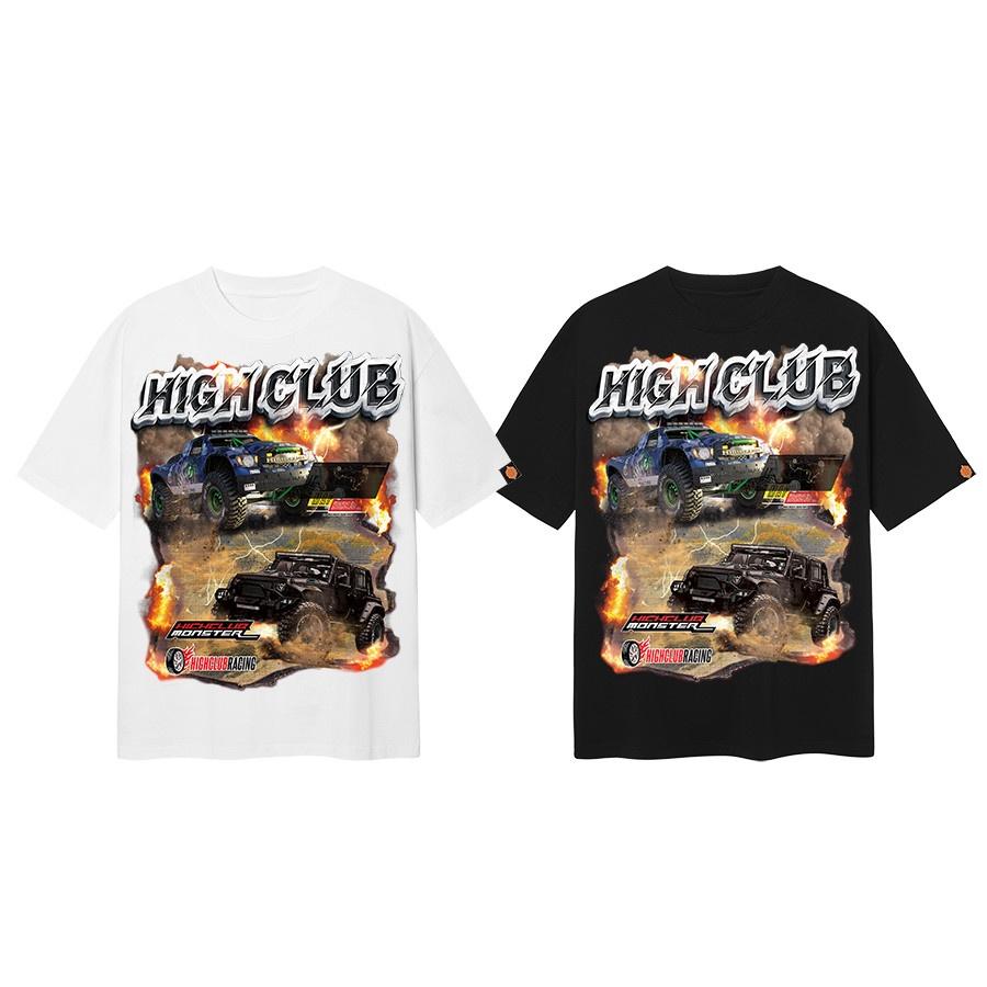 Áo Thun BIG TRUCK Tay Lỡ Unisex Nam/Nữ Đen/Trắng Cổ Tròn - HIGHCLUB