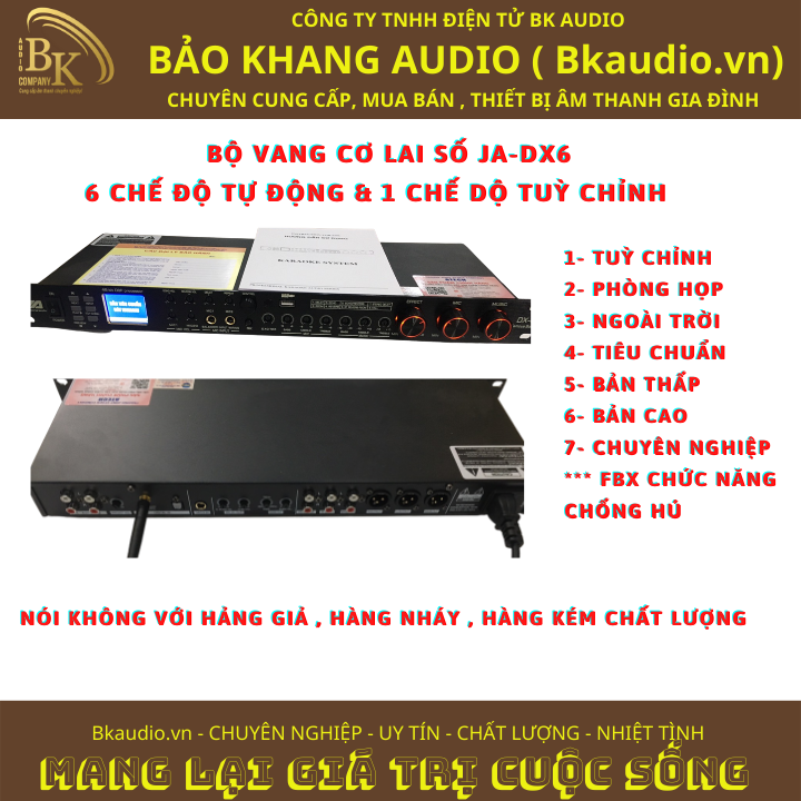 Vang cơ lai số JA-Dx6 ( máy trộn âm thanh ).Msp : SPV-05