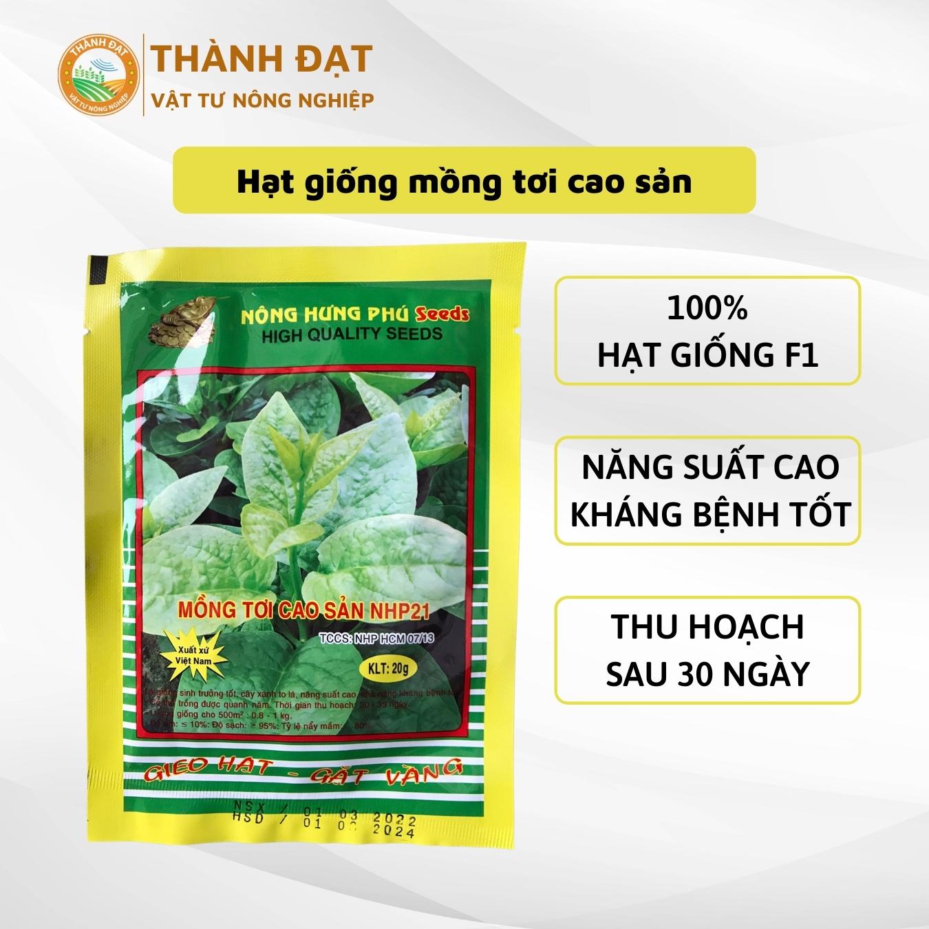 Hạt giống rau mồng tơi cao sản F1-trồng quanh năm