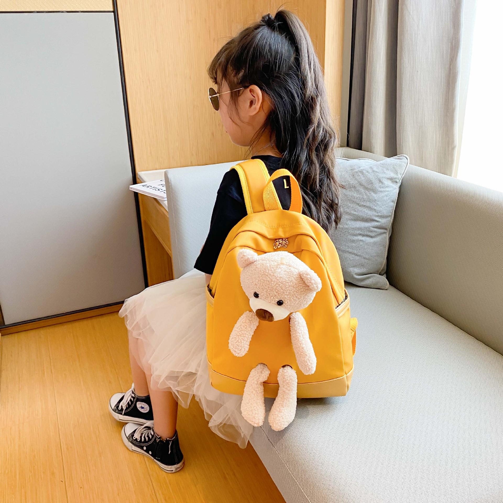 Hoạt Hình Nylon Trẻ Em Ba Lô Trẻ Em Mẫu Giáo Trường Túi Ba Lô Bé Trai Bé Gái Mẫu Giáo Bé Tập Đi Dễ Thương Có Túi