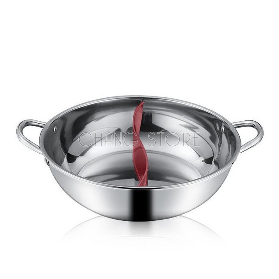 Nồi lẩu 2 ngăn inox hàng dày dặn làm nóng cực nhanh siêu đa năng, siêu tiện lợi