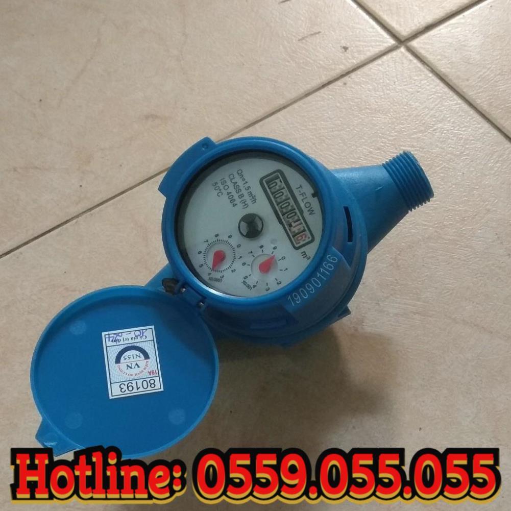 Đồng hồ nước 21 DN15 T-FLOW thân nhựa