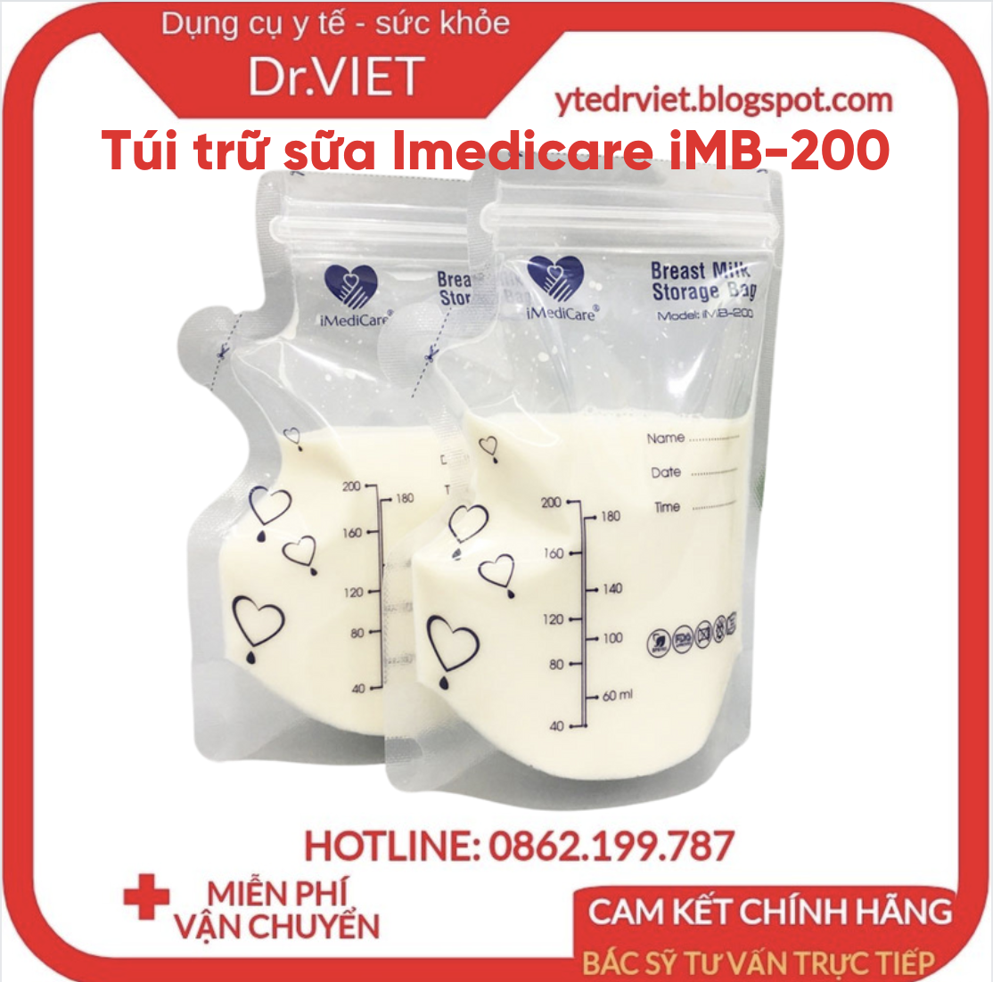 Túi trữ sữa Imedicare iMB-200