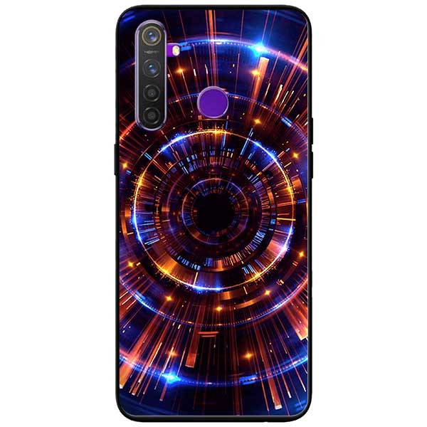Ốp lưng dành cho Realme 6i mẫu Vòng Tròn Vàng Xanh