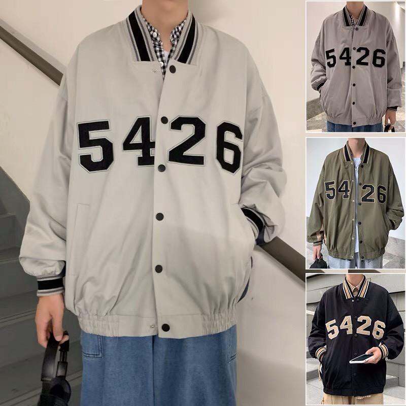 Áo Khoác Bomber Bóng Chày - Áo Khoác Dù Nam Nữ Unisex 5426 3 Màu Có Form Rộng Ulzzang, Áo khoác bomber dù unisex form rộng 2 lớp 4526 Nam nữ