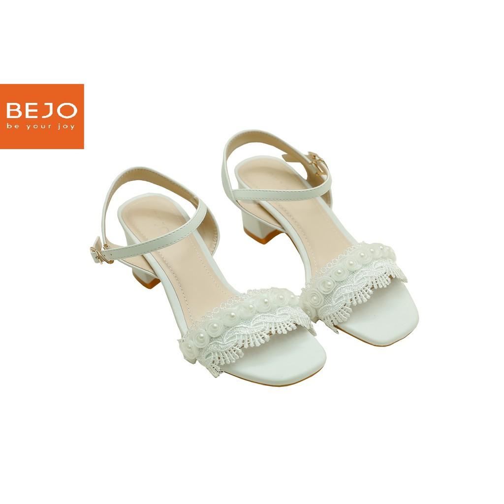 GIÀY CƯỚI - GIÀY CÔ DÂU BEJO S37 REN HOA - WEDDING SHOES