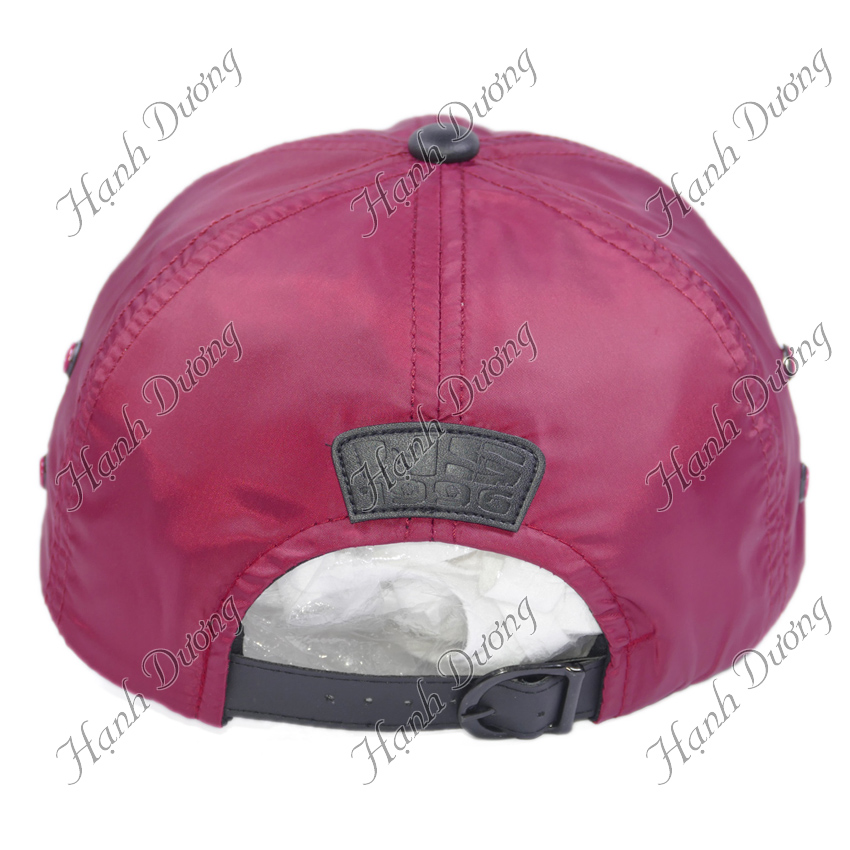 Mũ lưỡi trai vải dù trơn bóng thời trang cao cấp, đường may tinh tế, gắn sò đẹp LS, nón kết vải dù cao cấp