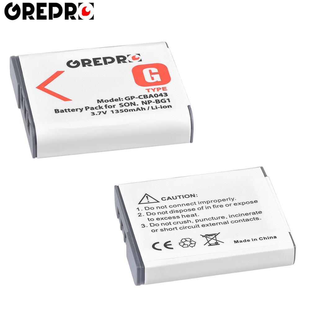 3 Pin 1350mAh NP-BG1 NPBG1 + Bộ sạc pin NP BG1 cho Sony DSC-N1 DSC-N2 DSC-H9 DSC-H10 DSC-H20 DSC-H50 DSC-W130 W120 Màu sắc: 3B có Bộ sạc