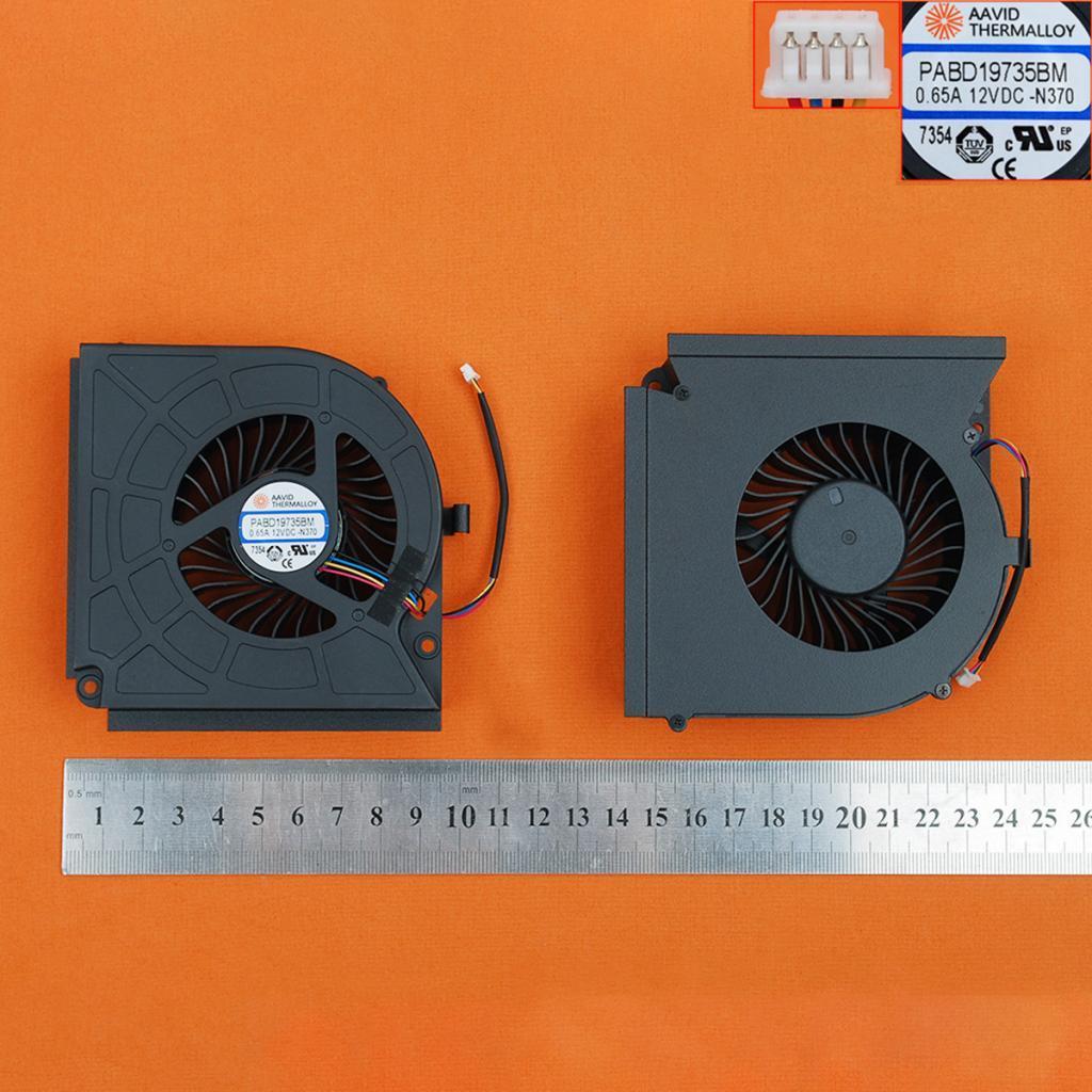 CPU Cooling Fan Replacement for MSI 17AX GT73 N370 Black Cooling Fan