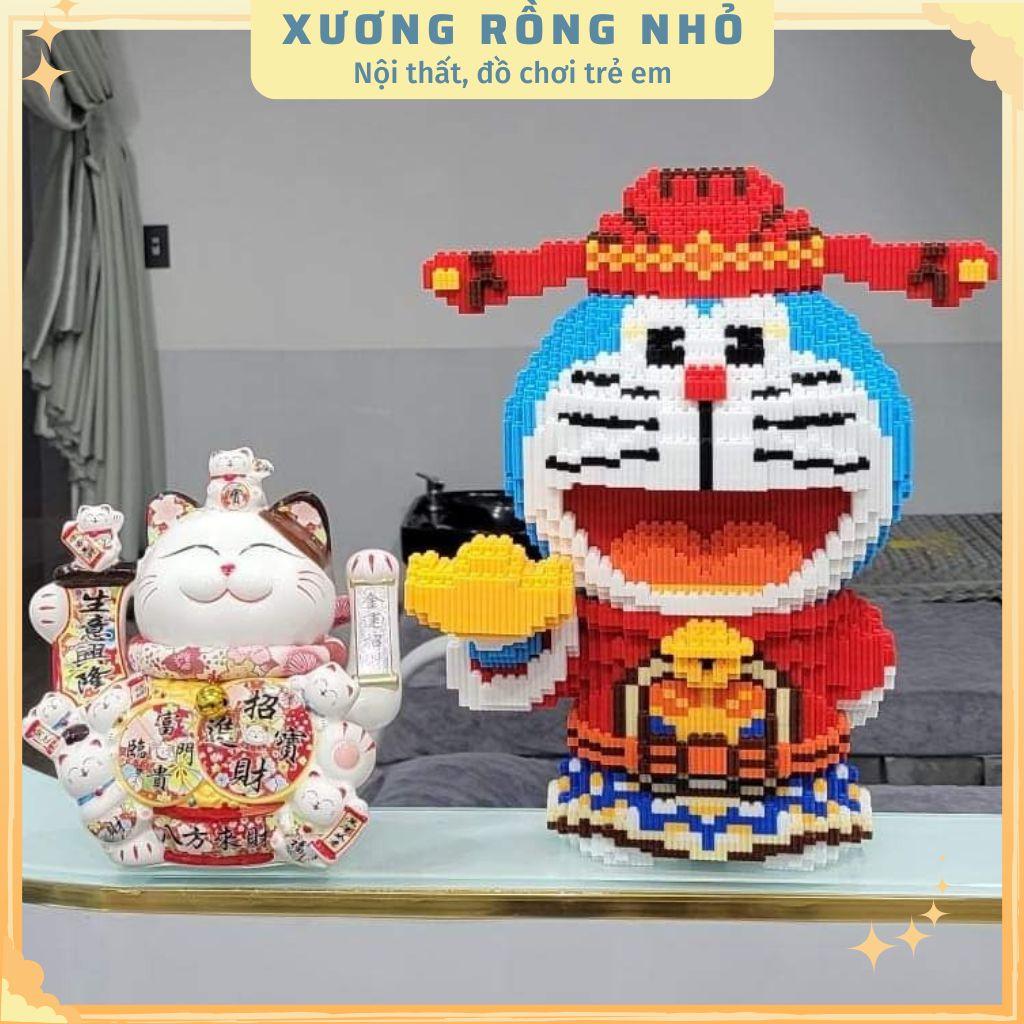 Mô hình doramon thần tài size 40cm,Mô hình mom thần tài size lớn tặng kèm búa