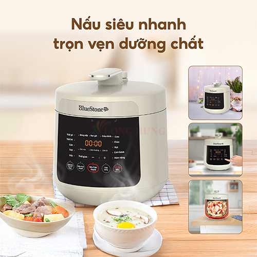 Nồi áp suất Bluestone 4.8 lít PCB-5760 - Hàng chính hãng