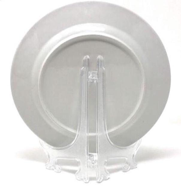 Giá đỡ đĩa , đế dựng dĩa màu trắng cao 7,5 cm