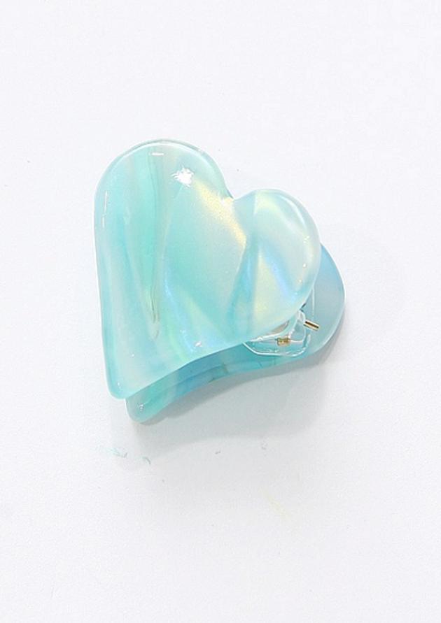 Kẹp tóc xuất Nhật vân đá cao cấp KAH61 hình tim mẫu HOT (chọn mầu)