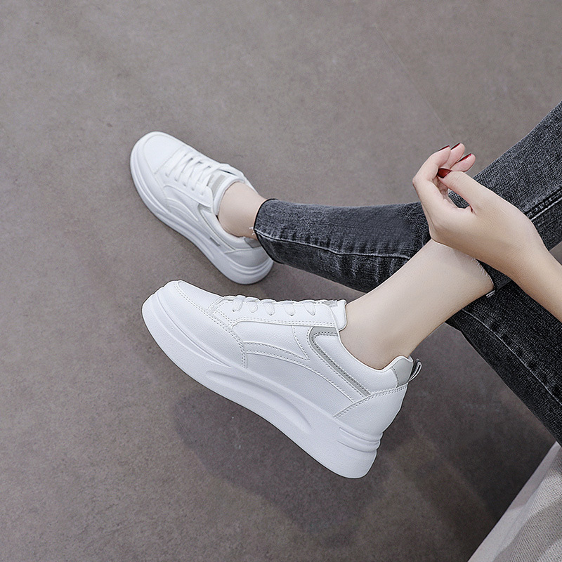 Giày thể thao nữ chất liệu da mềm mại, đế cao, phong cách cá tính năng dộng – GNU2104