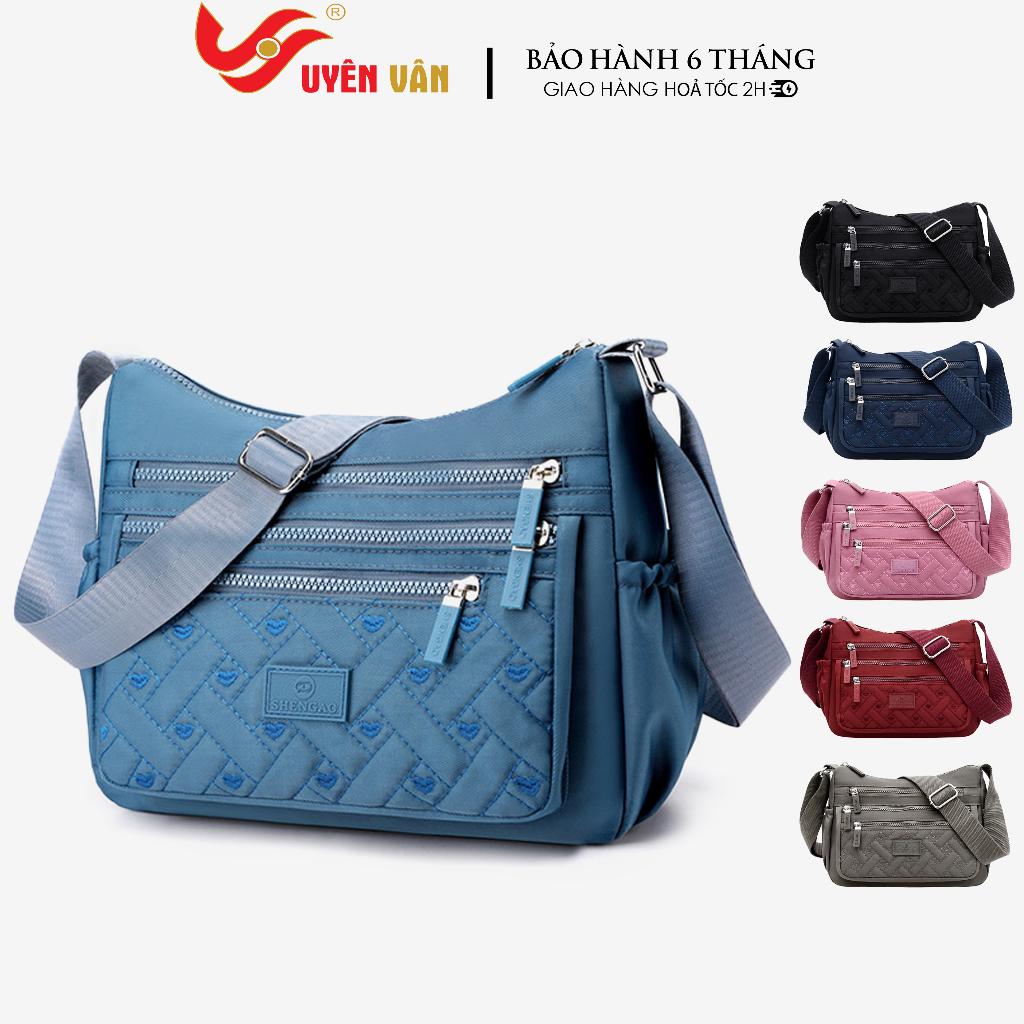 Túi xách trung niên đeo chéo bằng vải oxford chống thấm nước thiết kế nhiều ngăn tiện dụng đẹp giá rẻ 0619