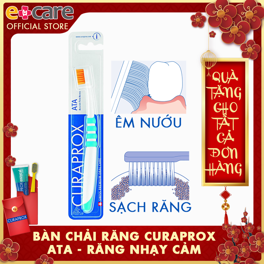 Bàn chải răng siêu mềm Curaprox ATA cho răng nhạy cảm