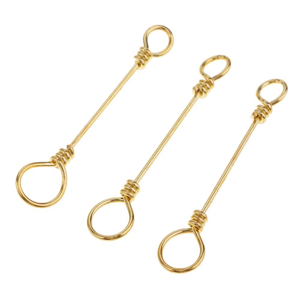 50Pcs Fishing Swivels Quick Connection Clip Stainless Steel Rolling Snap Fishing Accessories Connectors
