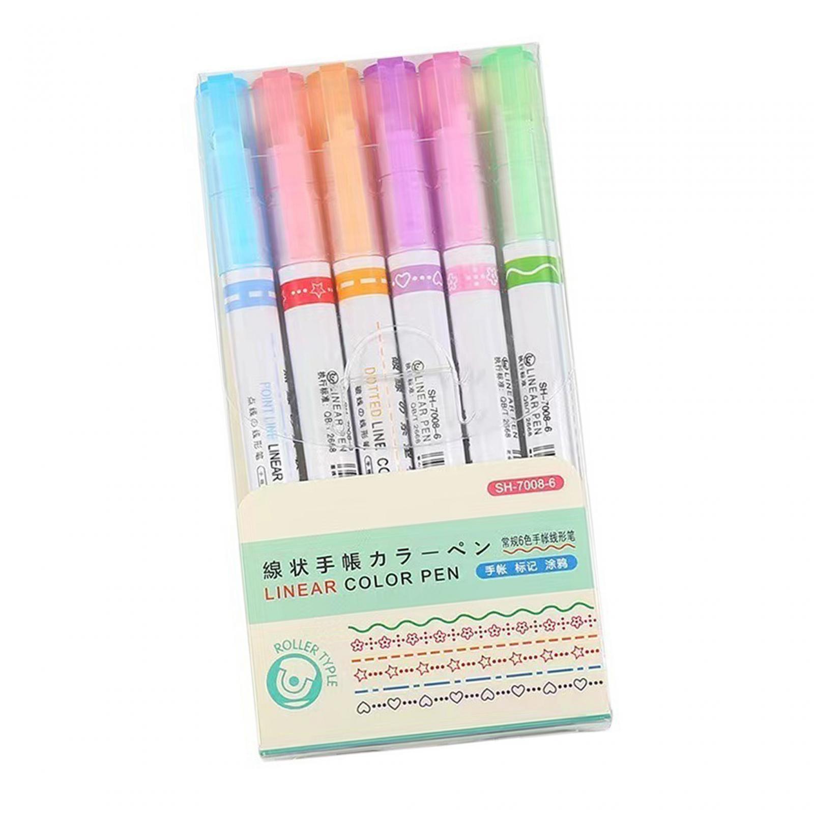 Journal Pens Highlighters Pen Set Glitter Marker DIY Art Crafts Outline Pen Marker Pen for Birthday Scrapbooking School Photo Album Greeting