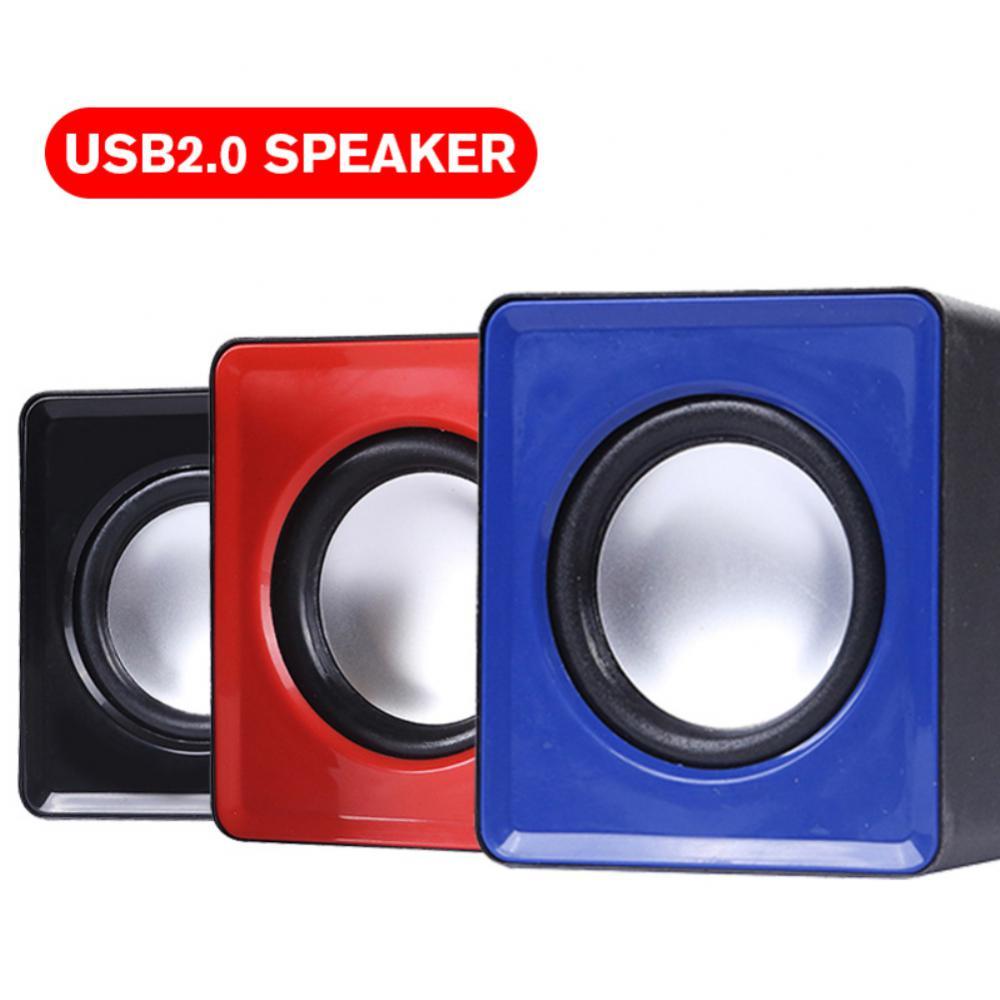 Loa Máy Tính Mini Loa Có Dây USB Loa Kỹ Thuật Số Đa Năng Âm Thanh Stereo Loa Vòm Cho Máy Tính Laptop Loa Color: white 2pcs