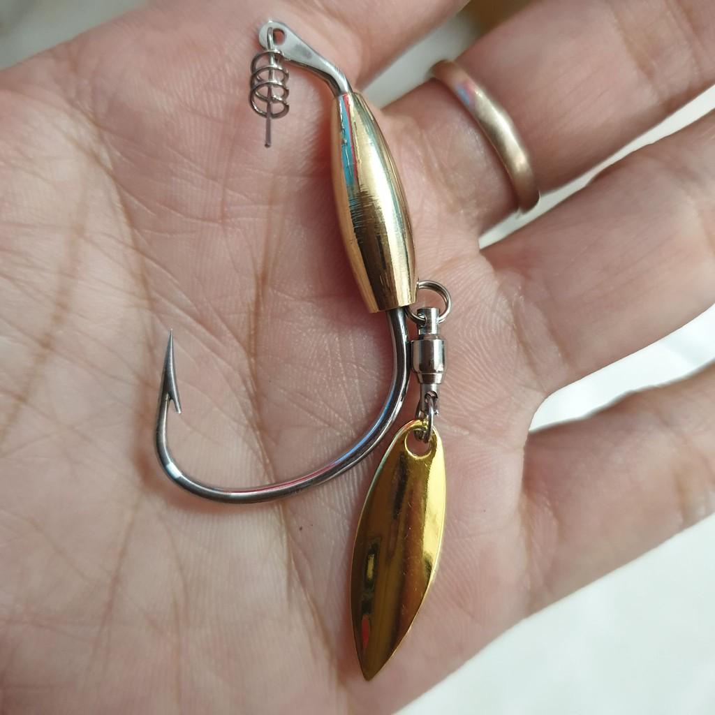 Mồi mềm Soft Lures bịch 5 con phối màu / mồi mềm chân vịt