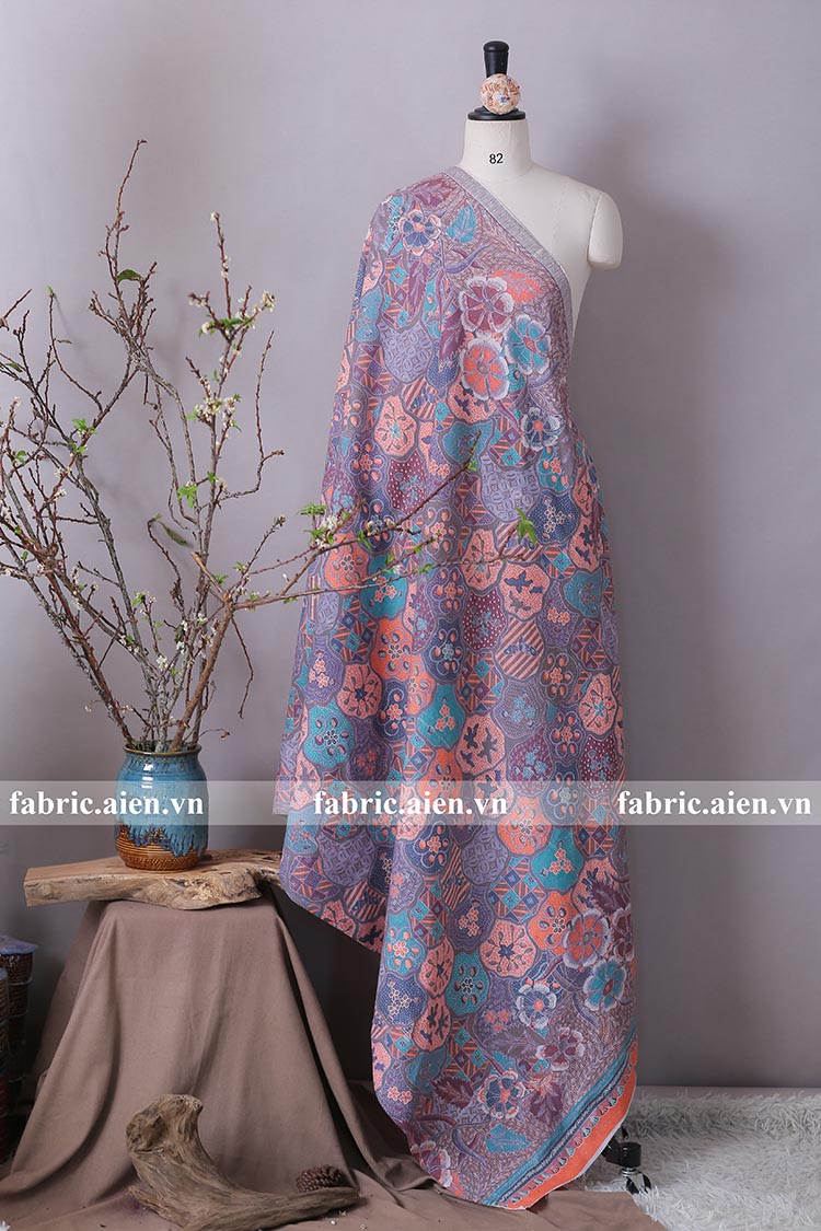 Vải Batik Cirebon Katun Print ABSOCIK-04 VẢI BÁN THEO TẤM
