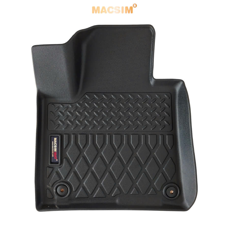 Thảm lót sàn xe ô tô Kia Sorento 2021+ (3 hàng ghế)Nhãn hiệu Macsim chất liệu nhựa TPE cao cấp màu đen