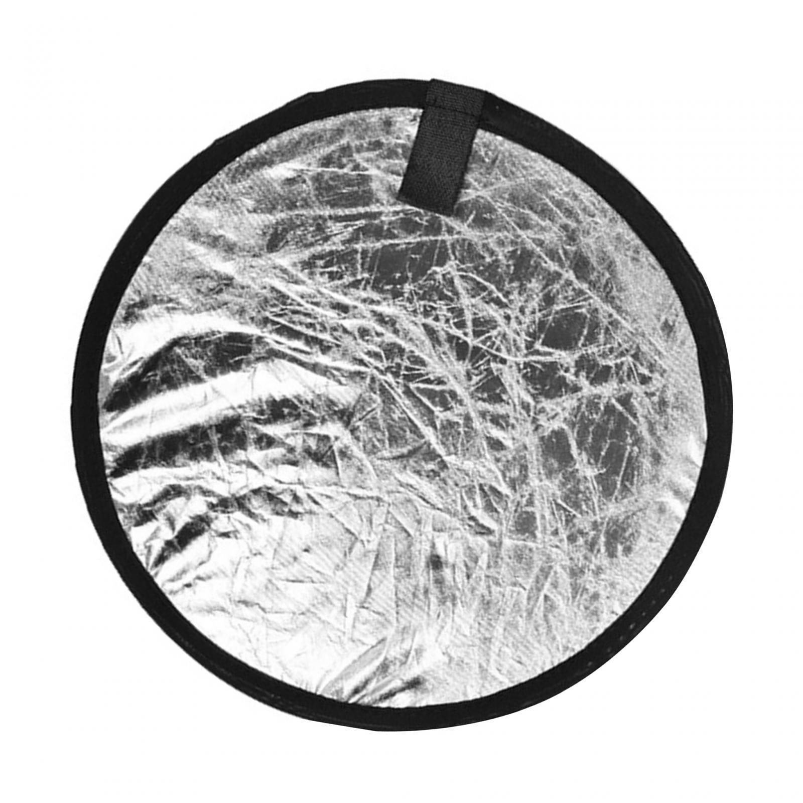 Light Reflectors Board Photography Reflector, Round High Quality 60cm Photo Reflector Light Diffuser for Outdoor, Photography