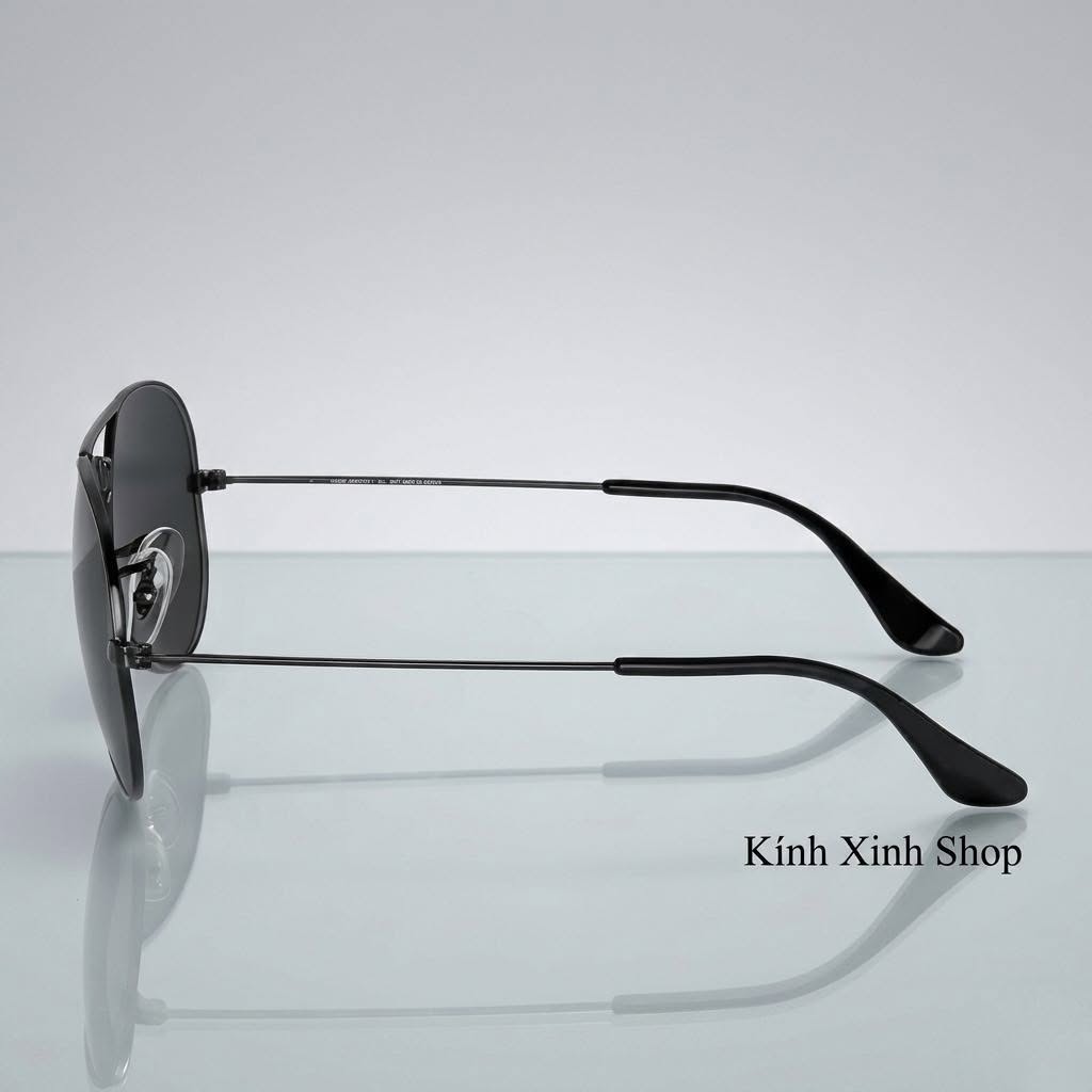 Kính mát đi đường nam nữ Mắt đen thủy tinh phong cách cổ điển