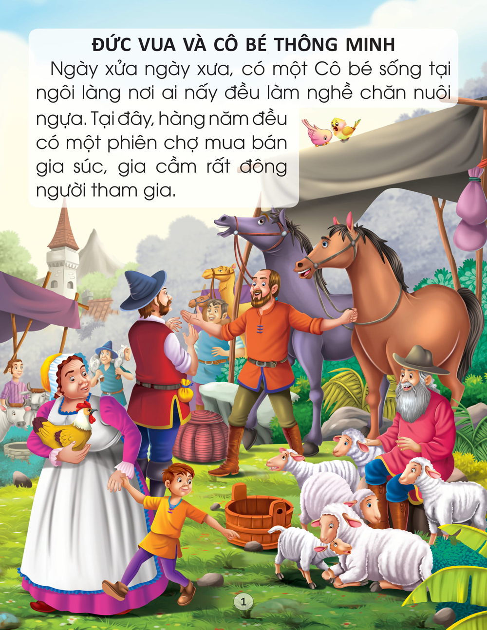 Đức Vua Và Cô Bé Thông Minh